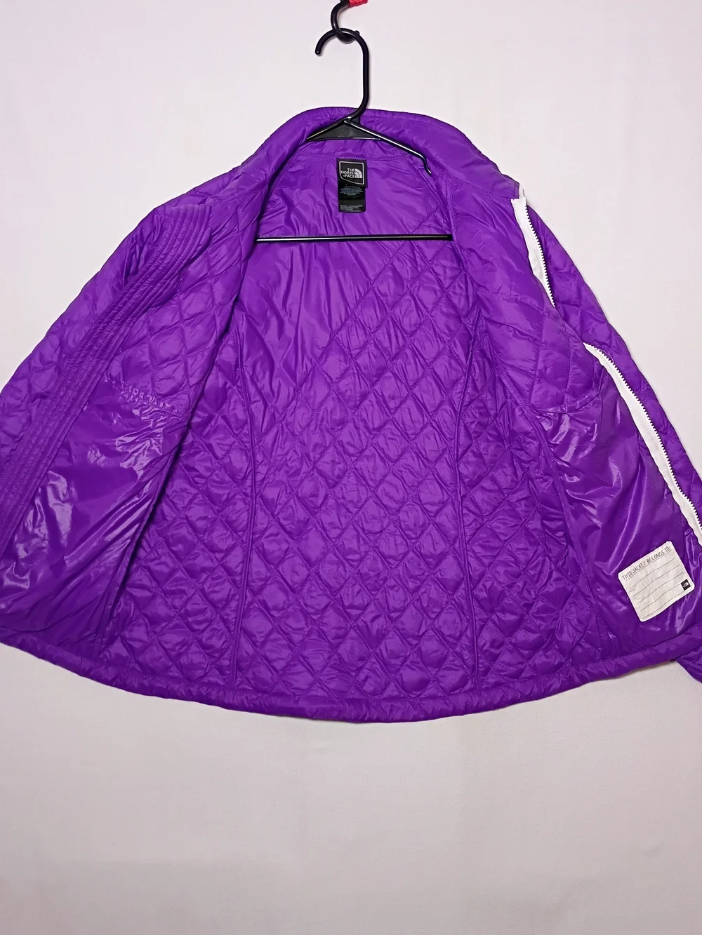 The North Face Girls ThermoBall Quilted Puffer Jacket Large 14/16 Purple